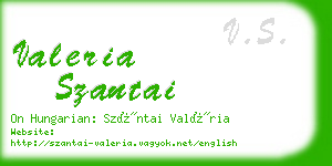 valeria szantai business card